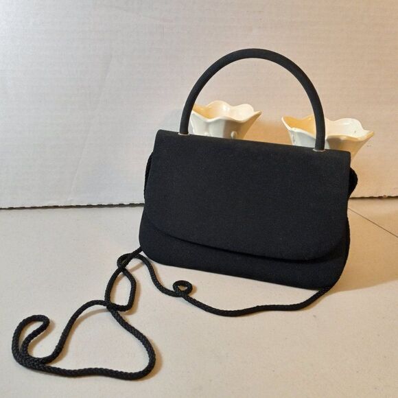 La Regale "Little Black bag"Cottagecore Grandmacore Wedding Prom - Picture 1 of 8